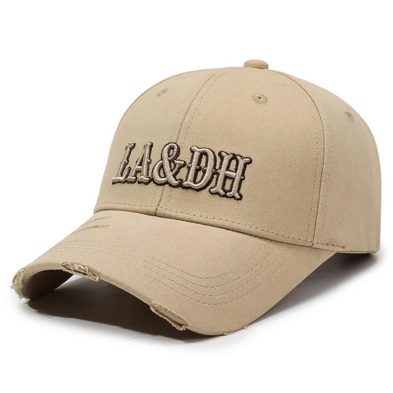 Embroidered Letter Baseball Cap Unisex Outdoor Rough Hard Top Cap Couple Sun Hat