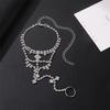 New Foot Accessories, Fashionable Crystal Fringed Toe Anklets, Popular Women's Beach Casual Foot Accessories In Europe and America