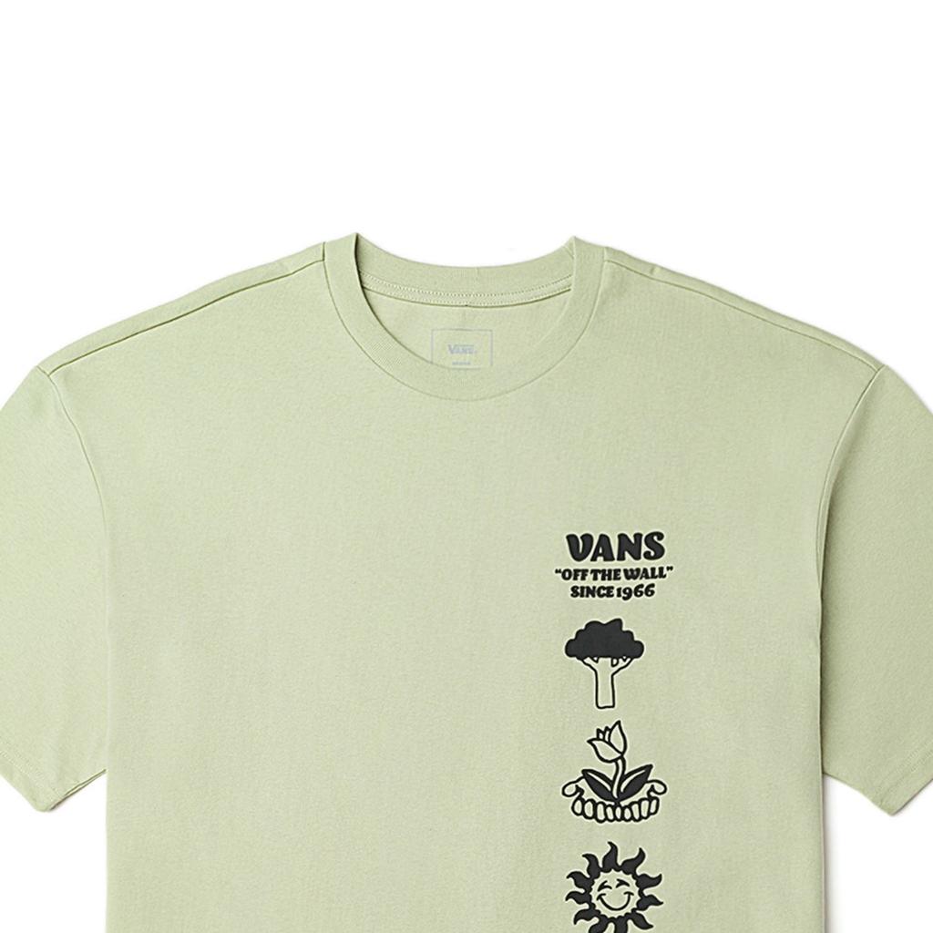 Vans Comfortable Breathable Simple Round Neck Short Sleeve T-Shirt Unisex Tops Light-Green VN0008ZABQH