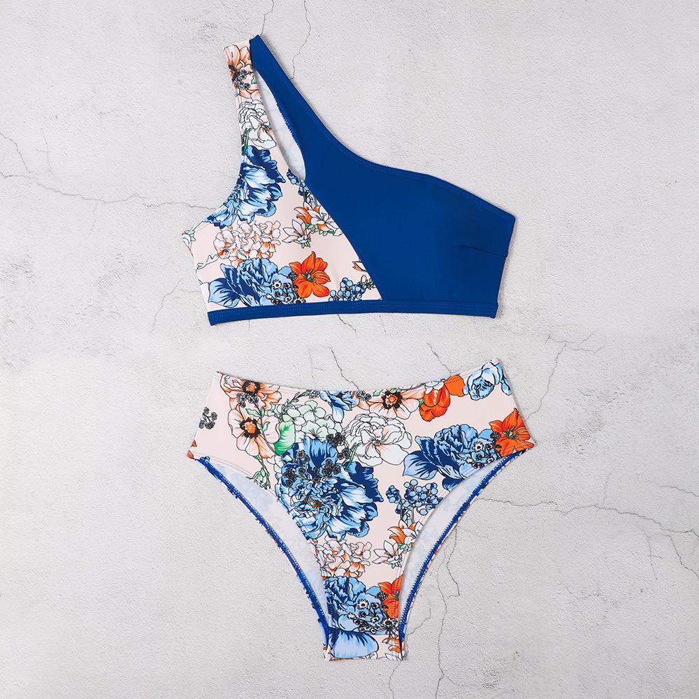 

Стильный европейский и американский раздельный купальник-бикини с принтом для женщин Large