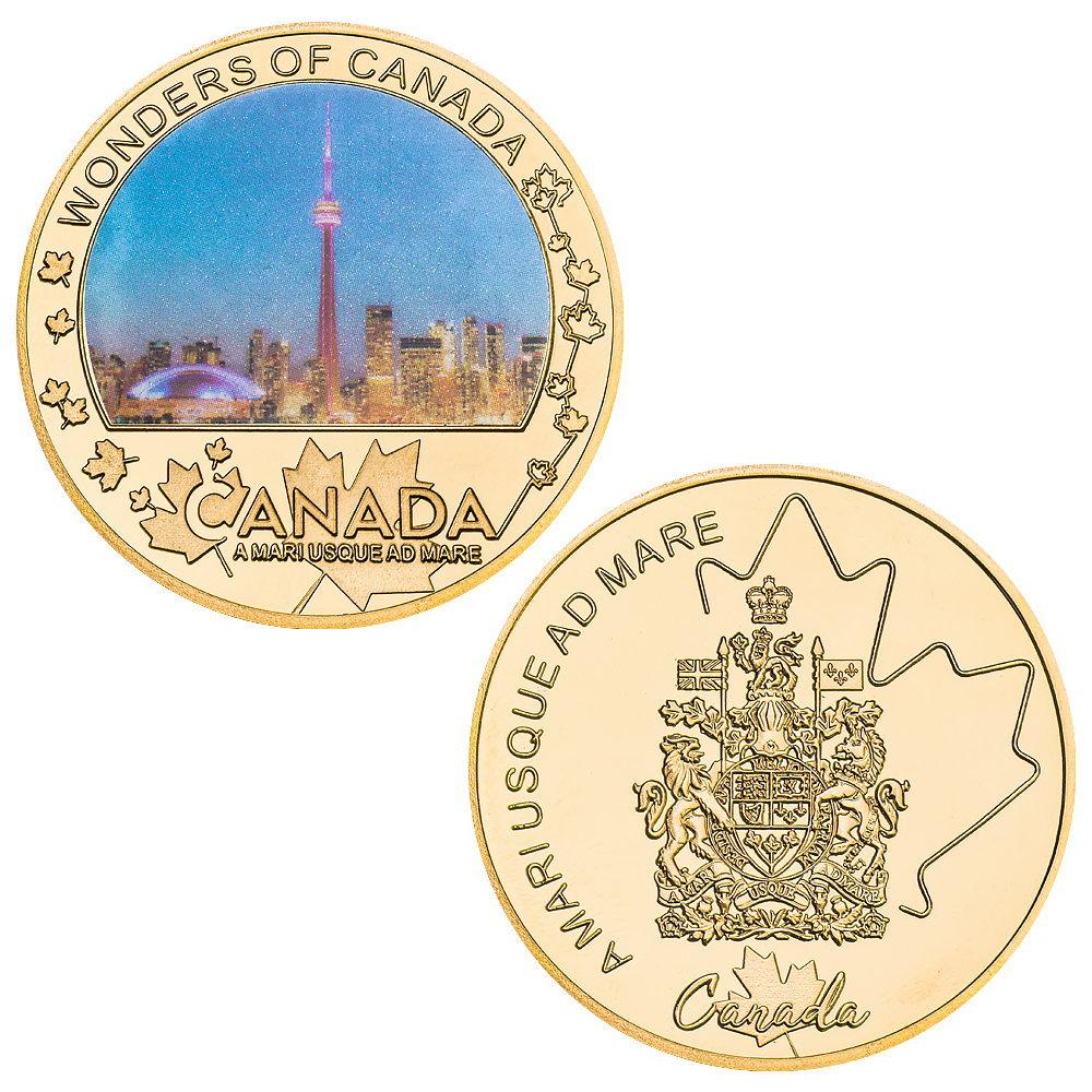 Canadian Architecture Commemorative Coin Gift Box, Commemorative Medal Collection Metal Crafts