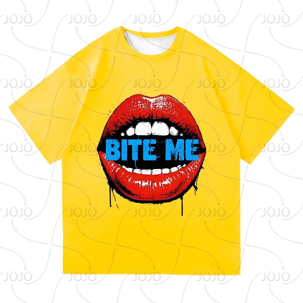 Reneé Rapp Bite Me TShirt 2025 Retro Fashion Men/women Clothing Retro Harajuku Quick Drying Clothes Vintage Hiphop T-Shirts