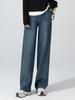 Zhengzhou Women's High Waist Loose Straight Leg Jeans - Casual Autumn Fashion