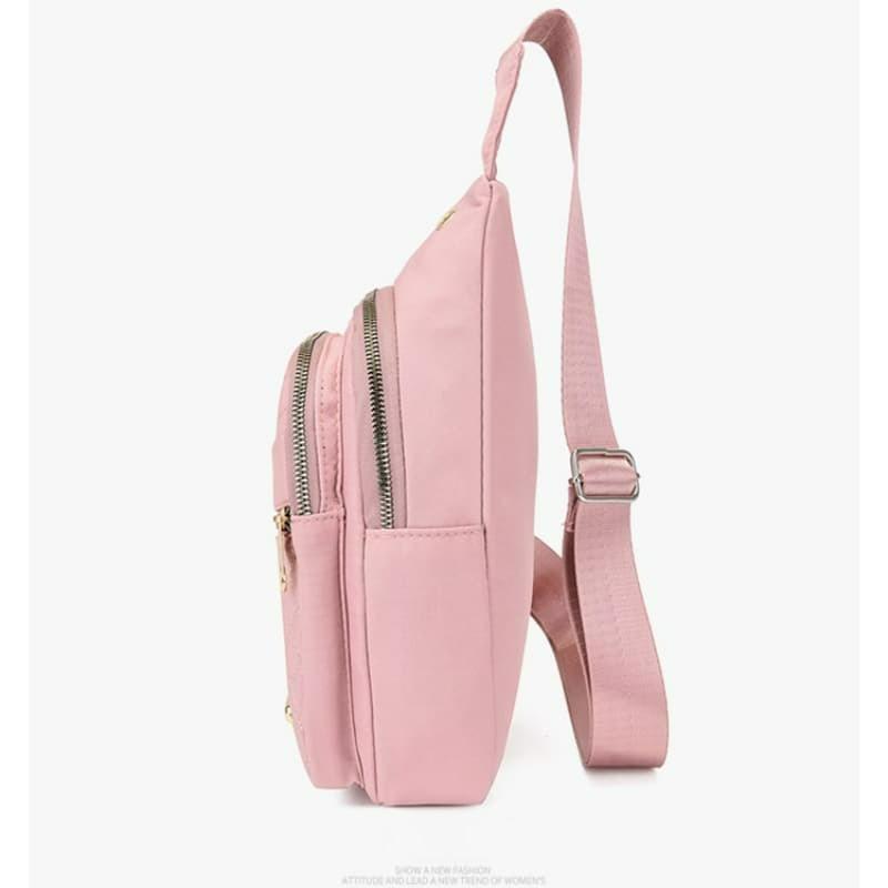 Simple Embroidered Thread Messenger Bag Breast Bag