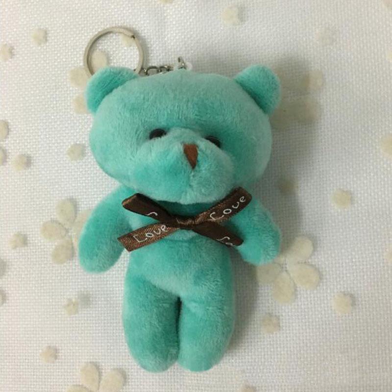 10CM Wedding Bear Stuffed Plush Toy Accessories Plush Toy Bear Key Chain Plush Toy