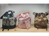 Korean Retro Monogram Bucket Bag with Drawstring and Yankees Letter Print