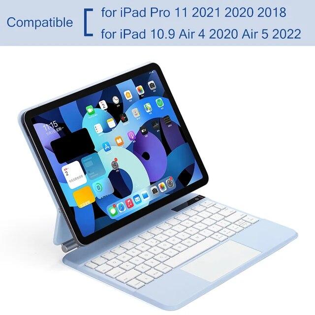 For Magic Backlit Keyboard Mouse Wireless 2022 for IPad Air 4 Air 5 Case for IPad Pro 11 2021 2020 Pro 12.9 Cover