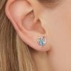 1 Pair Rhinestone Women Earrings Portable Wedding Girls Simple Design Sweet Stud Earring Ladies Ear Jewelry Gift