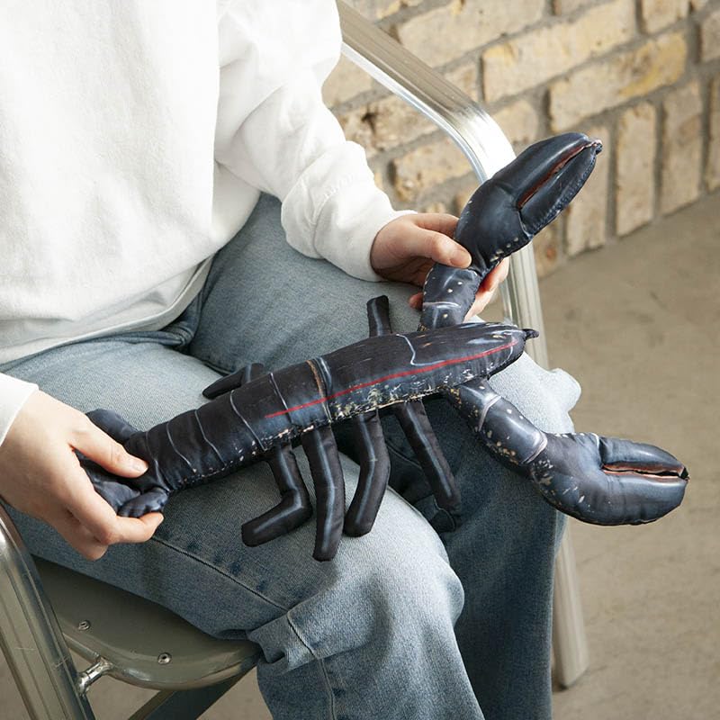 Dulton Fishes European Lobster 45 Fish Cushion for Everyday Life Large Body Pillow Marine Life Nordic gammarus FISHES Total Length 45cm