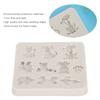 2PCs Silicone Mold   Hand Made Tool Cartoon Animals shape High Temperature Resistance(Gray )