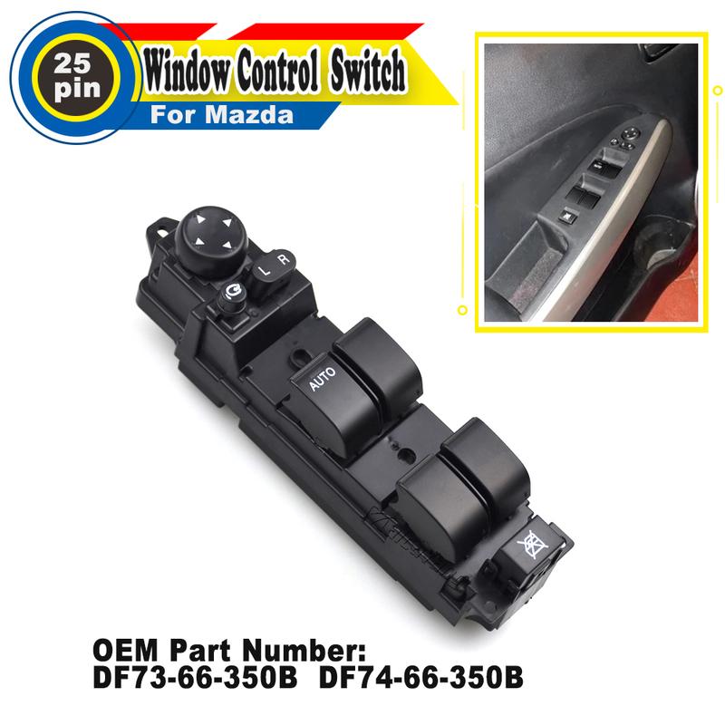 Power Window Lifter Switch DF74-66-350B DF73-66-350BD for Mazda 2 M2 2007-2013 DF74-66-350B Car Accessories
