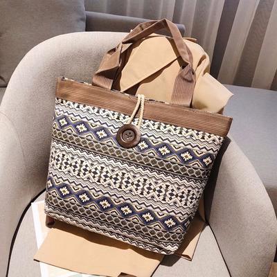 Sacs en toile pour femmes, grand fourre-tout à bandoulière quotidien décontracté, sac à main Simple Hobo, 1 pièce