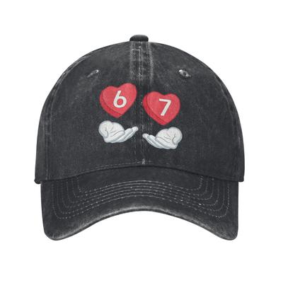 Valentinstag 67 Meme sechs Sieben Herz Lässige Baseballkappe für Herren Erwachsene Sommer Laufen Hippie Trucker-Kappe Baseballkappen