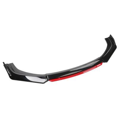 Car Accessories ABS Body Kit Glossy Black 4PCS Front Bumper Spoiler Lip for Universal Car