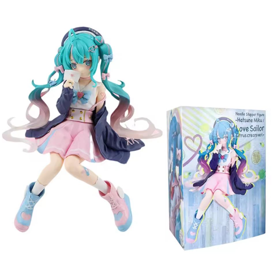 20CM Anime Hatsune Miku X Cinnamoroll Figure Anime Peripheral Collectible Models Decorative Decorations Children Kawaii Gift‘s