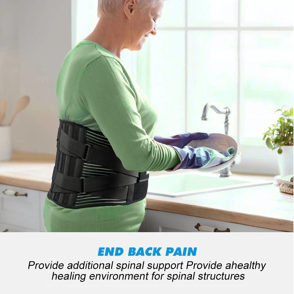 Adjustable Back Brace for Men Women Breathable Waist Lumbar Lower Back Support Belt for Sciatica Herniated Disc Scoliosis
