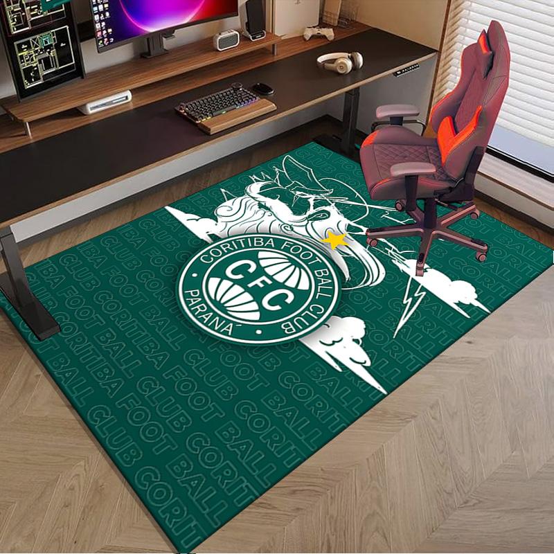 Cori-tiba Football Club Crest Printed Area Rug for Office, Chair Rug, Decorative Carpet Floor Mat, Large Size Fan gifts Christmas gifts