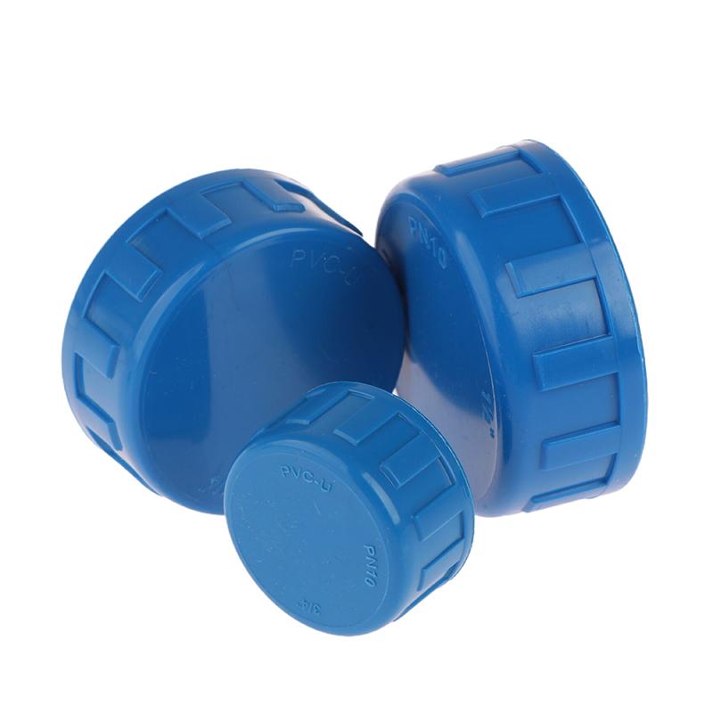 1Pc Pvc Female Thread End Cap Connector 1/2 3/4 1 1.2 1.5 2 Inch End Connector 20 25 32 40 50 63Mm Water Pipe Adapter