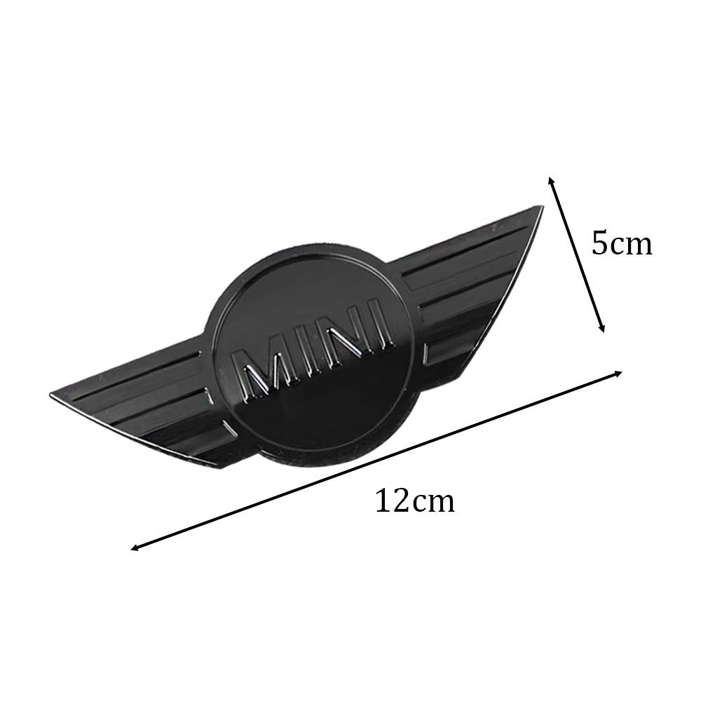 black Mini Emblem ABS Car Front Hood/Rear trunk Badge for BMW Mini cooper R56 R50 R58 R52 R53 R55 f56 f55 Decoration Stickers