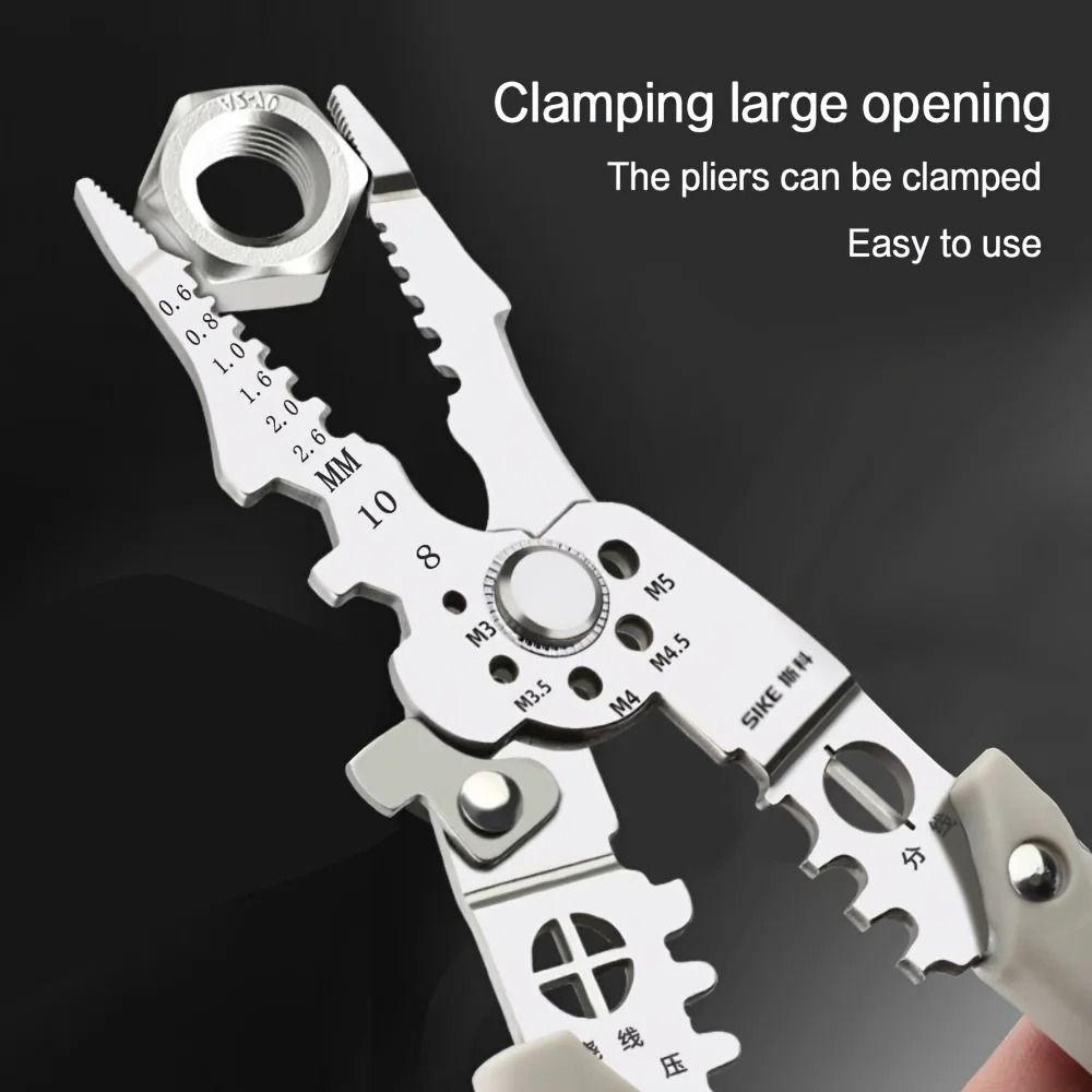 1Pcs Adjustable Wire Stripper Flat Wire Stripping Tool Wire Stripping Pliers  Electrician Pliers