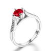 ZHOUYANG Engagement Wedding Ring For Women Classic Prong Setting CZ  Rose Gold Color Fashion Jewelry Lover's Ring R064 R065