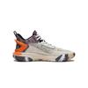 Li Ning Kinder Colorblock Bedruckte Basketballschuhe Kinder Sneaker Grau Lila YKBU068-45