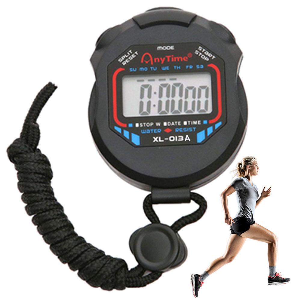 Multi-Function Electronic Stopwatch Pocket Stopwatch Stop Watch Timer Professional LCD Display for Fitness Coaches and Referees