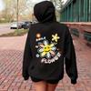 Printed Hooded Sweatshirt Men Women Pullover Tops for Walking Party Climbing XXL