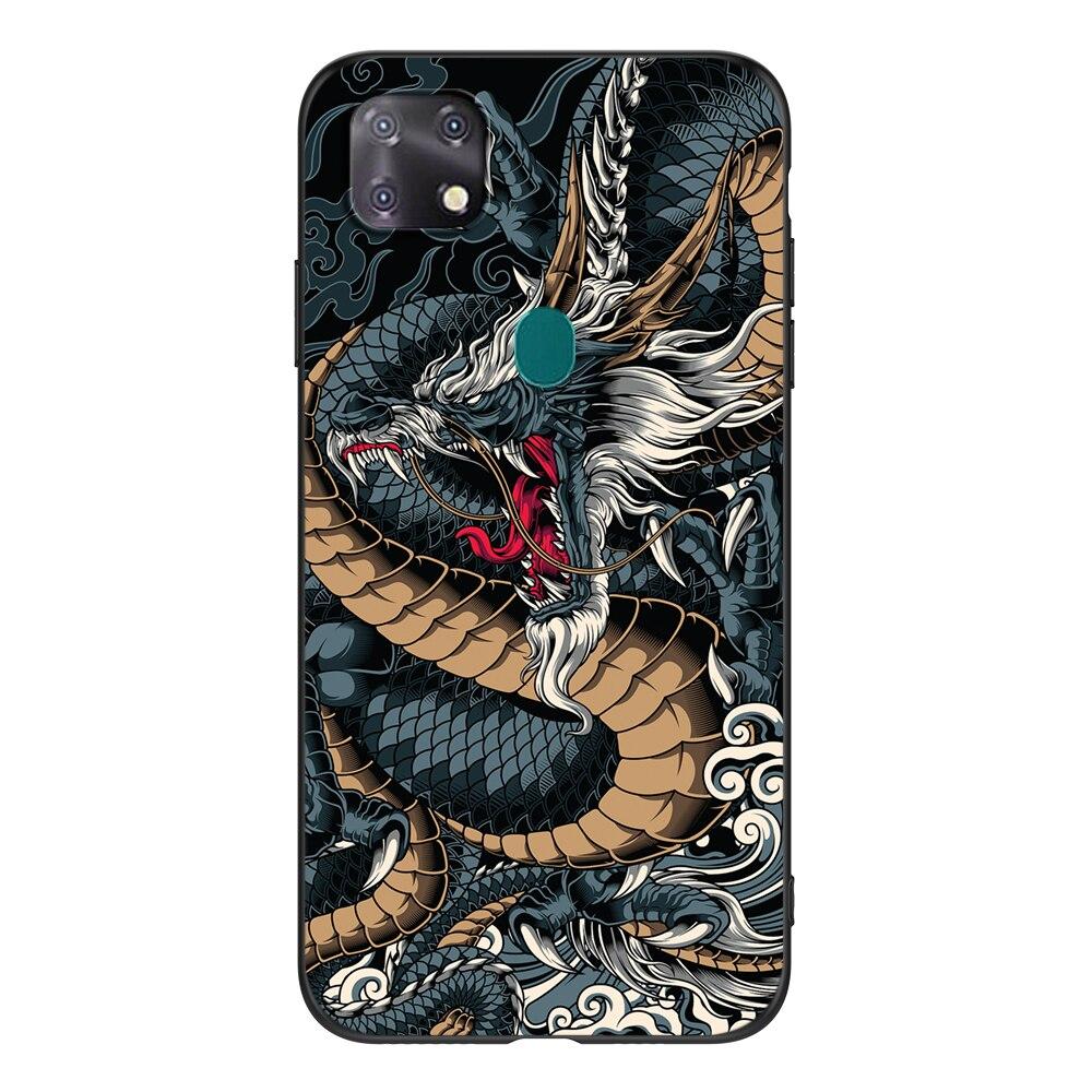 

Для ZTE Blade 20 Smart Case For ZTE Blade V2020 vita black tpu case лев вовк тигр дракон ZTE Blade V2020 vita
