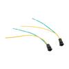 2pcs Bulb Base 12V Heat Resistant T5 LED Light Bulb Sockets with Wire for Industrial Equipment