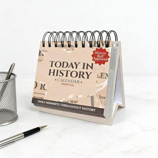 Idag i Historien Evighetskalender Dagliga Världshistoriska Fakta Skrivbordskalender Sida Per Dag Kalender med Historisk Info Gåvor till Historieentusiaster