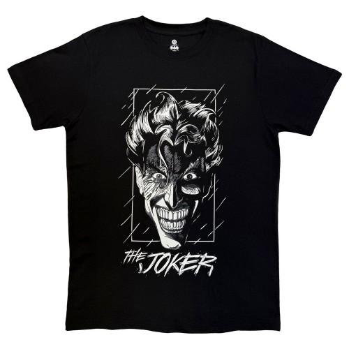 The Joker Unisex Adult Black & White Grin T-Shirt