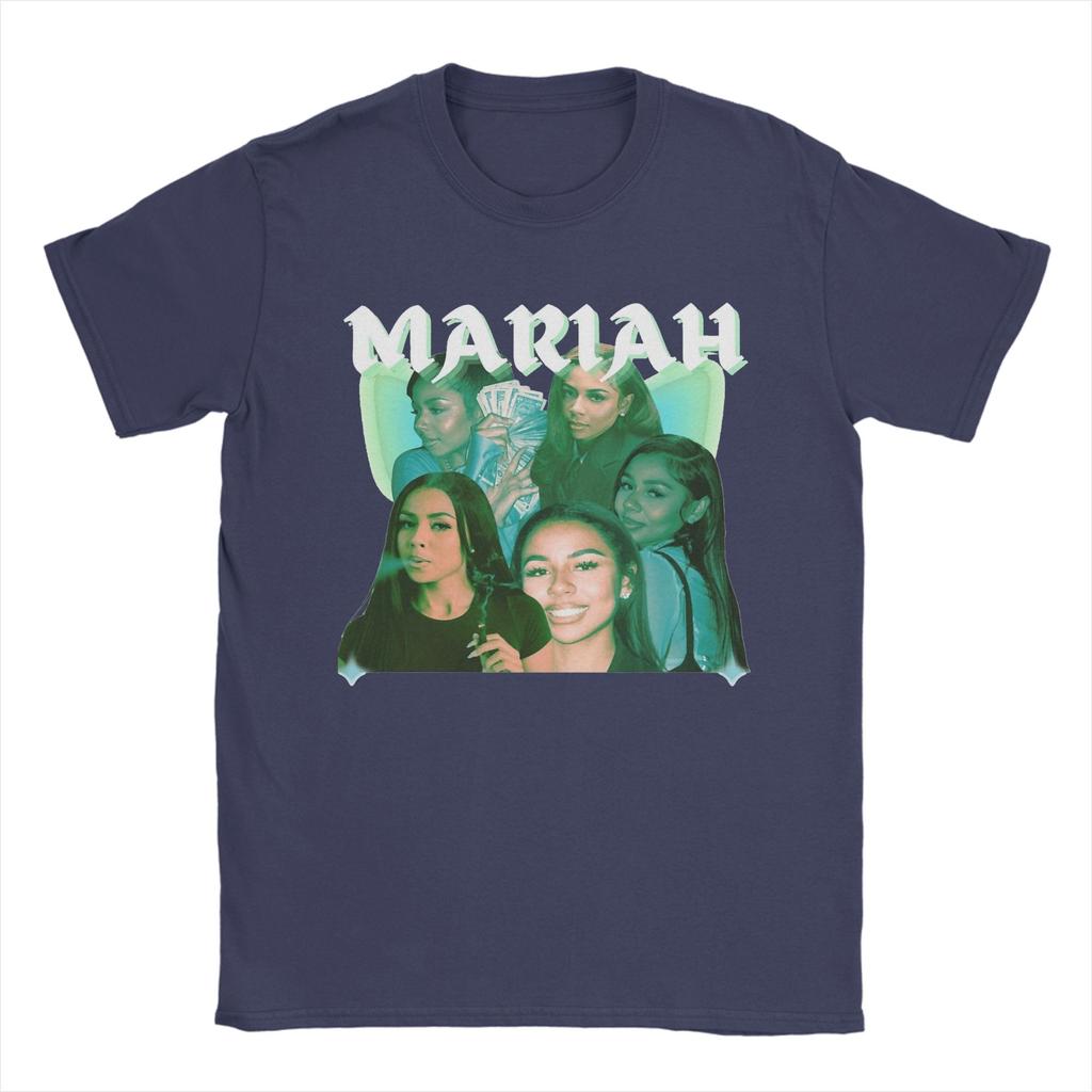 Bedrucktes Mariah the Scientist Vintage T-Shirt Herren Baumwolle Kurzarm O-Ausschnitt Sommer Top T-Shirt