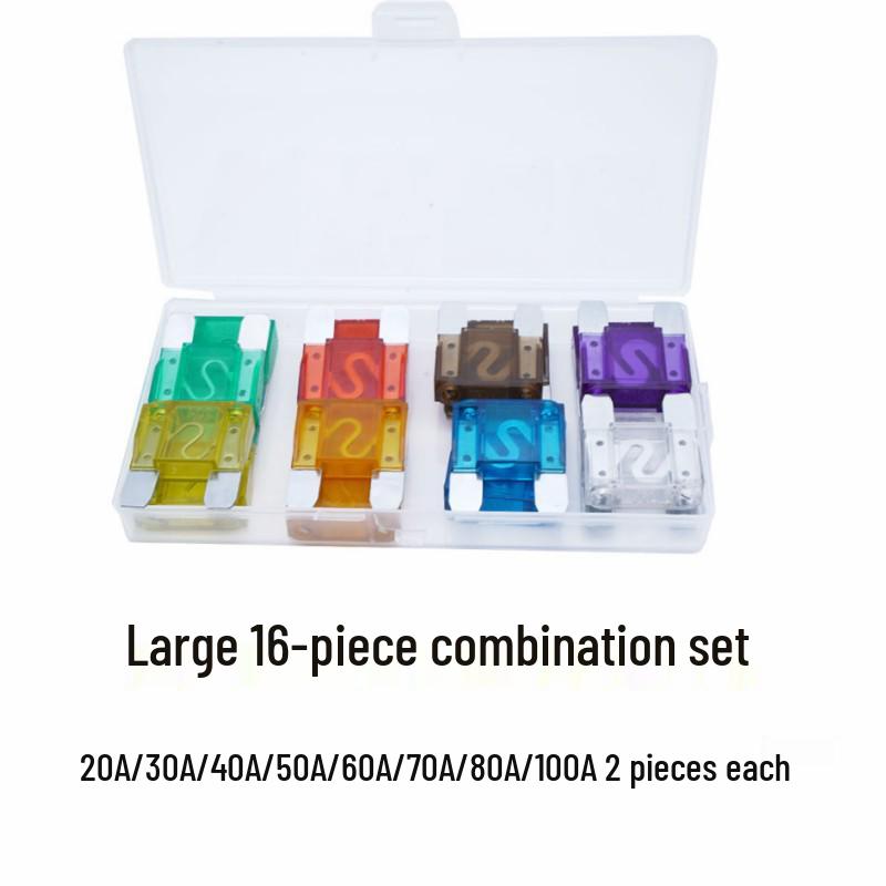 Car Fuse Box Set: Blade Fuses In Small, Medium, & Large (1A, 3A, 10A, 15A)