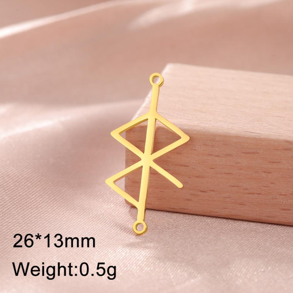 Dawapara Runa Ochronna Amulet do Tworzenia Biżuterii Wisiorek Mitologia Nordycka Stal Nierdzewna Akcesoria DIY