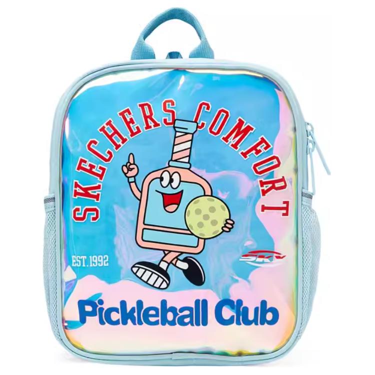 Skechers Cute Lightweight Iridescent Waterproof Fabric Backpack Kids backpacks Light-Sky-Blue L224K002-02P7 Light Sky Blue