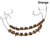 1 Pereche Aparate Dentare Metalice Arc cu Cârlige Bracket Metalic și Ligaturi Ortodontice Colorate Decor Temporar pentru Dinți