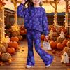 Kids Casual Long Sleeve Top and Pants 2-Piece Outfit Set for Boys Girls Everyday Wear