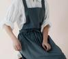 Grembiule da cucina in cotone e lino impermeabile stile letterario