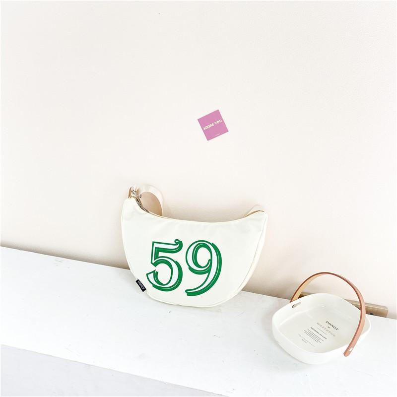 Stylish Korean Children's Crossbody Bag Trendy Canvas Shoulder Bag For Kids