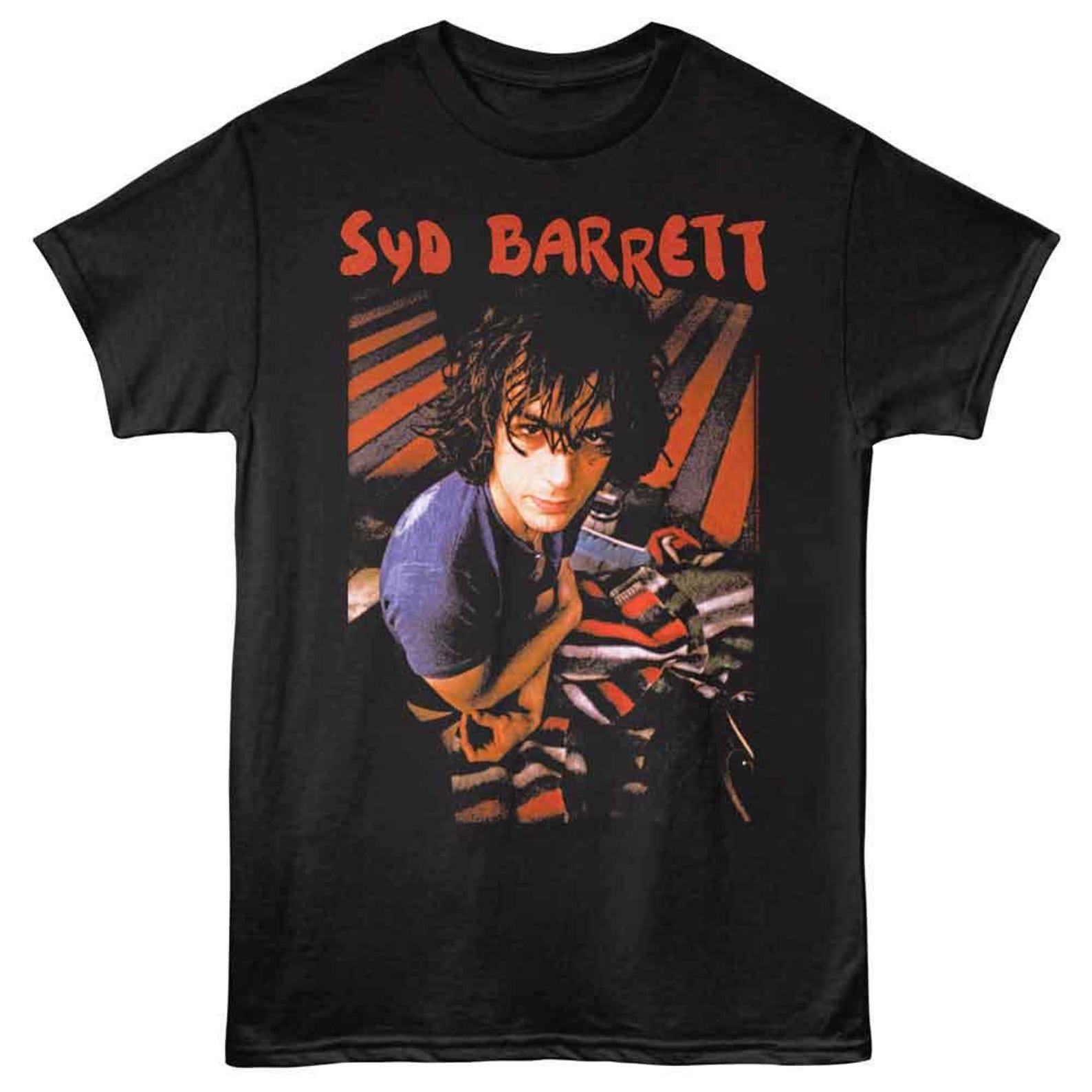 Syd Barrett Stripey Black T-Shirt 2XL