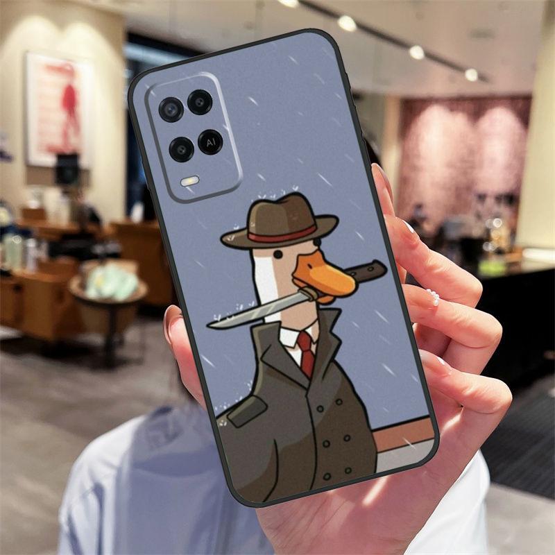 Cartoon Niedrige Gans Spiele Hülle Für Oppo A78 A98 A79 A18 A38 A58 A40 A60 A80 A16 A76 A96 A15 A74 A94 A54 A17 A77 Abdeckung