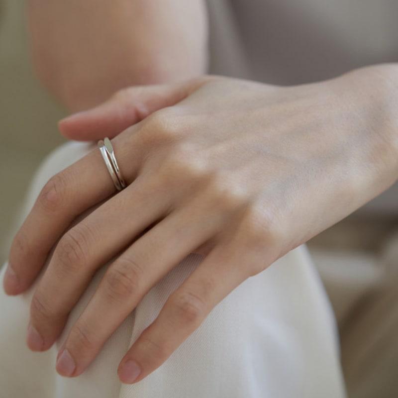 Dawn of Me New. Flat Ring-Silver