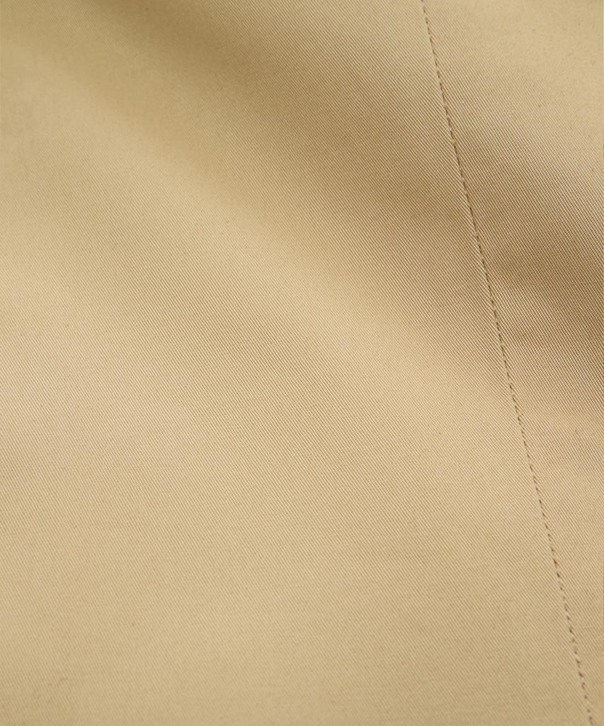 BELLIEF Cotton Adjust Double Pleats Relaxed Chino Pants (Beige)