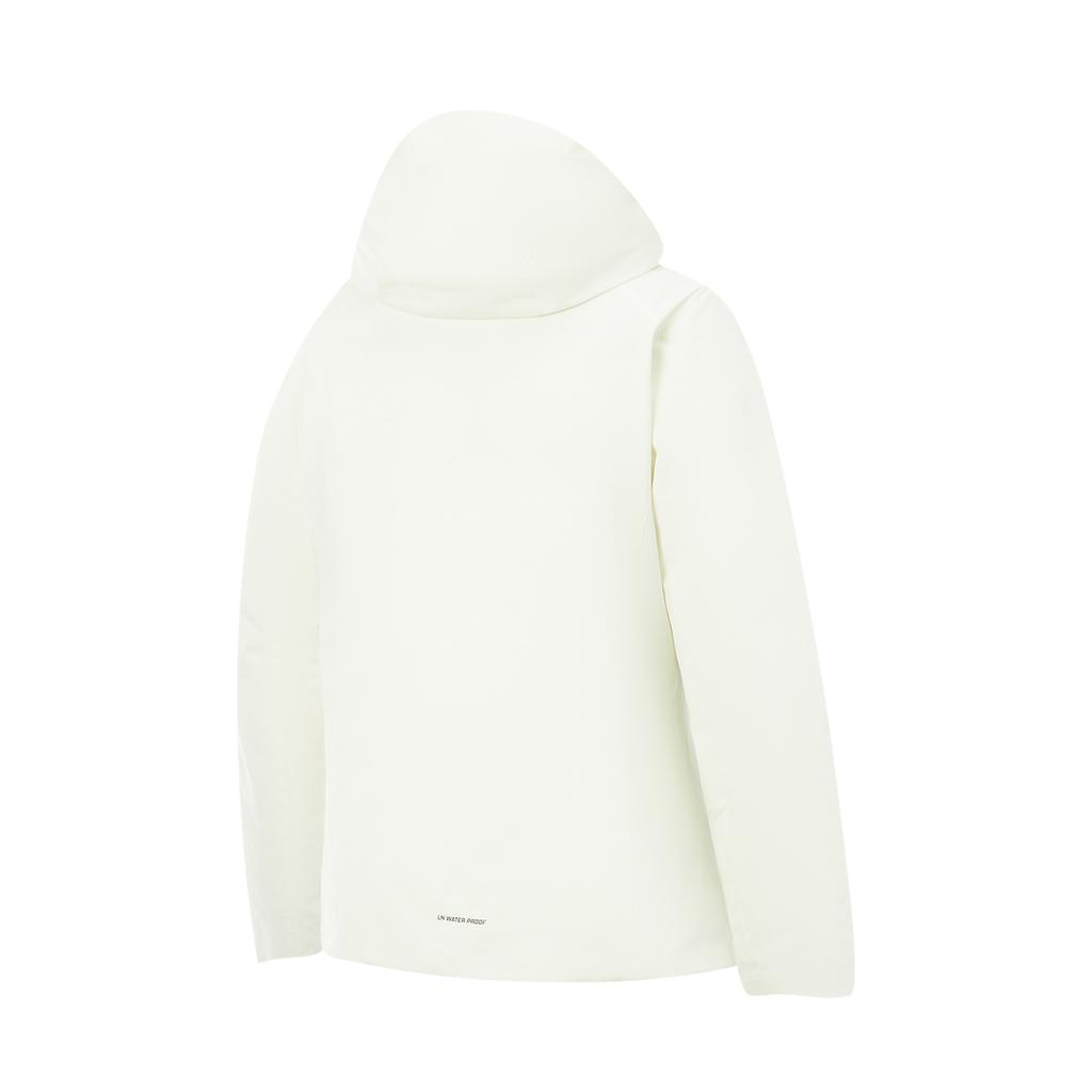 Li-Ning Windproof And Water-Resistant Hooded Logo Down Jacket Women Outerwear AYMV402-1