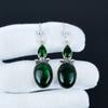 Green Labradorite And Green Tourmaline Gemstone Earring, 925 Sterling Silver Earring Beautiful Earring Birthday Earring Gifts For Christmas