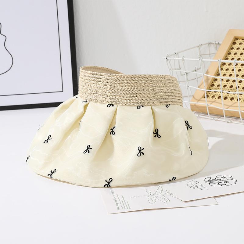 

Шляпа Женская новая шляпа от солнца Модная универсальная летняя шляпа от солнца с защитой от УФ-лучей Тайчжоу Вэньлин защита от солнца шляпа с открытым верхом average size