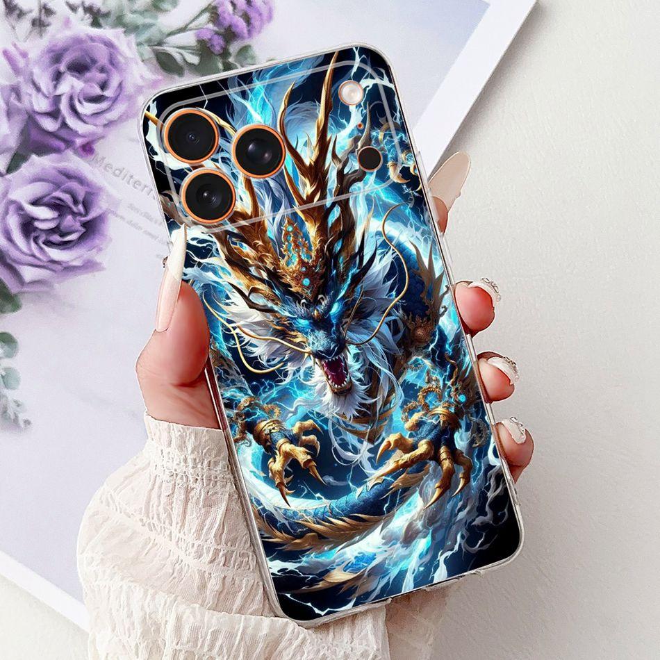 For iPhone 17 Pro Max iPhone17 Air Cool Dragon Tiger Painted Phone Case For iPhone 17Pro 17Air 17ProMax Soft Silicone TPU Cases