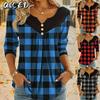Women's Fashion Casual Long Sleeve V Neck Blouses & Shirts