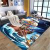 Tappeto con Motivo One Piece, Tappetino da Interno/Esterno, per Picnic, Sala Giochi, Camera da Letto, Ufficio, Soggiorno, Tappeto Arredamento Casa, Regalo di Compleanno